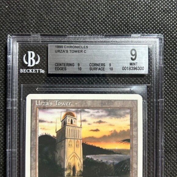 1995 MTG Magic The Gathering Chronicles Urza's Tower Forest BGS 9++ Mint - Picture 2 of 3
